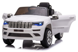 JEEP Grand Cherokee, wit, 12V, leder, Eva, (JJ2055wt)