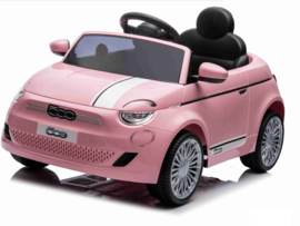 Fiat 500 Licentie auto Roze, 12V, 2.4ghz softstart RC, ( FiatPK)