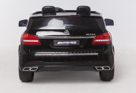 Mercedes GLS63AMG, zwart metallic, Airco ,FM radio, Multimedia dashboard, 2-zitter, echte 4x4, 2x12V7ah (HL228zw)
