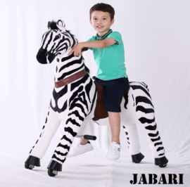 Kids-Horse "Jabari"  zwart/wit gestreept, voor kids van 4-9 jaar.  (TB-2001M)