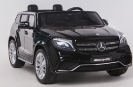 Mercedes GLS63AMG, zwart metallic, Airco ,FM radio, Multimedia dashboard, 2-zitter, echte 4x4, 2x12V7ah (HL228zw)