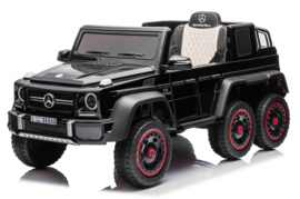 Mercedes-Benz G63 6x6 ///AMG, G-wagon, 1 pers., met RC en lederlook stoelen (G63zw)