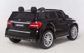 Mercedes GLS63AMG, zwart metallic, Airco ,FM radio, Multimedia dashboard, 2-zitter, echte 4x4, 2x12V7ah (HL228zw)