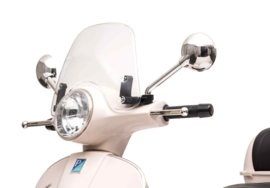 Vespa GTS-S wit + windscherm en beautycase, 12V scooter, leder look zitting, softstart, Multimedia (VespaWT)