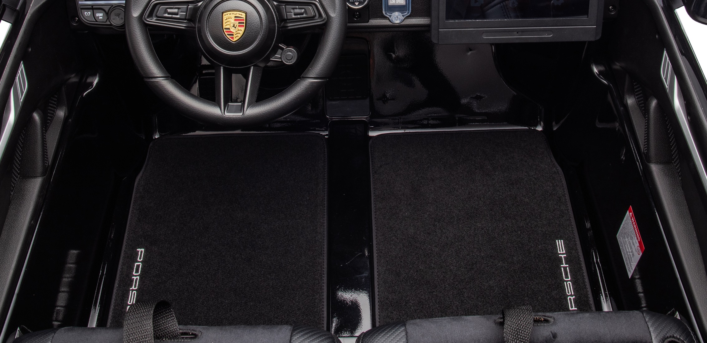 24V Porsche 911///GT3 , grote 2-zitter, zwart paint, Touchscreen Mp4 tv, 4WD, leder, eva (P911zw)