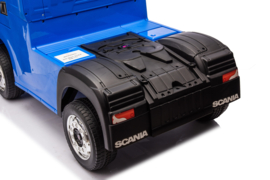 Scania 500R series truck blauw, EVA, Multimedia, 4WD, FM radio, 2x12V7ah accu, leder, RC, BT (HL698blue)