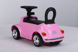 VW Beetle roze, loopauto met multimedia unit, USB, mp3 (JQ618 pk )