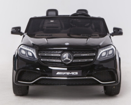 Mercedes GLS63AMG, zwart metallic, Airco ,FM radio, Multimedia dashboard, 2-zitter, echte 4x4, 2x12V7ah (HL228zw)