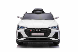 Audi E-TRON Quattro Sportback 12V, 4WD, wit, leder, 2.4ghz RC, EVA (QLS-6688wt)