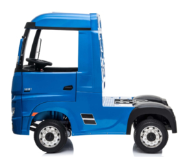 Mercedes Actros, Blauw metallic, EVA,  Multimedia, 4WD, FM radio, 2x12V7ah accu, leder, RC (ActrosBlue)