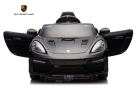Porsche 718 Spyder RS, 12V, zwart paint met RC en vele opties.(KC_pzw)