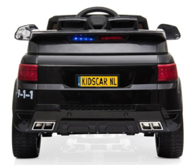 Politieauto, 12V, softstart 2,4ghz RC , leder, incl mobilofoon (JC-002)