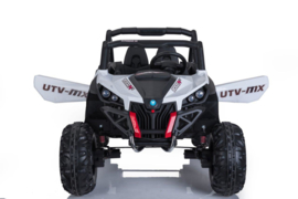 Beach buggy wit , Mp4 TV, 2 zitter, 12V, 2.4ghz, softstart, 4x4, eva, leder (XMX-603wt )