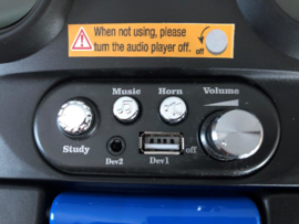 JEEP Grand Cherokee, loopauto blauw, met toeter, en diverse geluiden. (JQ606blue)