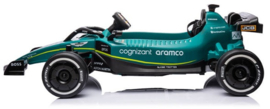 24V Aston Martin F1 Cognizant Racecar, eva, leder (JE1599)