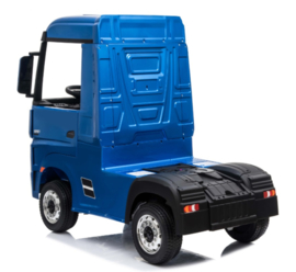 Mercedes Actros, Blauw metallic, EVA,  Multimedia, 4WD, FM radio, 2x12V7ah accu, leder, RC (ActrosBlue)