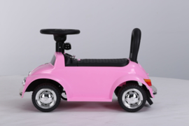 VW Beetle roze, loopauto met multimedia unit, USB, mp3 (JQ618 pk )