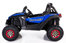 Beach buggy blauw , Mp4 TV, 2 zitter, 12V, 2.4ghz, softstart, 4x4, eva, leder (XMX-603blue )