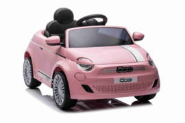 Fiat 500 Licentie auto Roze, 12V, 2.4ghz softstart RC, ( FiatPK)