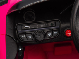 Porsche 718 Spyder RS, 12V, Roze met RC en vele opties.(KC_ppk)