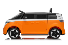 Volkswagen ID Buzzz, Orange, 12V7ah, RC, leder, rubberbanden. (HL718or)