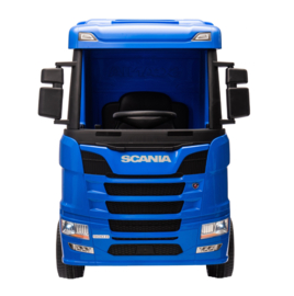 Scania 500R series truck blauw, EVA, Multimedia, 4WD, FM radio, 2x12V7ah accu, leder, RC, BT (HL698blue)
