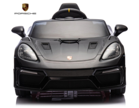 Porsche 718 Spyder RS, 12V, zwart paint met RC en vele opties.(KC_pzw)
