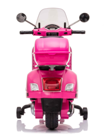 Vespa  GTS-S roze + windscherm en beautycase, 12V scooter, leder look zitting, softstart, Multimedia (VespaPK)