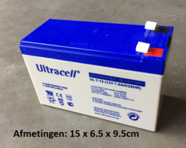 Accu 12V7ah  Ultra cell