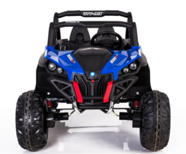 Beach buggy blauw , Mp4 TV, 2 zitter, 12V, 2.4ghz, softstart, 4x4, eva, leder (XMX-603blue )