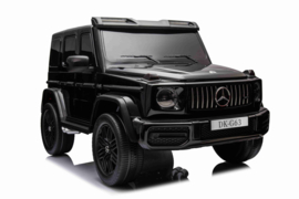 24V GIANT Mercedes-Benz G63///AMG, MP4 TV-scherm, Black Paint, 2 seat, 4WD (DK-G63zw)