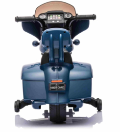 Indian Chieftain 6V Blauw motorbike, met zijwielen  (IndianBlue)