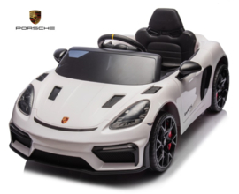 Porsche 718 Spyder RS, 12V, wit met RC en vele opties.(KC_pwt)