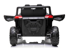 Beach Buggy zwart, BlueTooth, 12V, 2.4ghz, softstart, 4x4, eva, leder (A036zw)