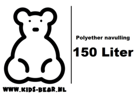 Polyether vlokken voor het opvullen van grote beren. 150 ltr / 3.2 kg doos