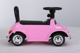 VW Beetle roze, loopauto met multimedia unit, USB, mp3 (JQ618 pk )