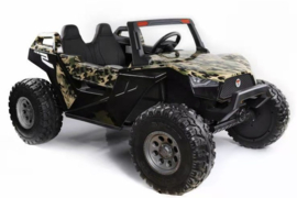 24V Beach buggy  Camouflage, High speed 15km/h, 2 zitter, 2.4ghz, softstart, 4x4, eva, leder (SX1929cm)