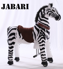 Kids-Horse "Jabari"  zwart/wit gestreept, voor kids van 4-9 jaar.  (TB-2001M)