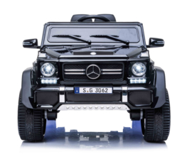 Mercedes MAYBACH G650-S Landaulet metallic zwart, leder, 12V, softstart 2.4ghz RC (MayBzw)