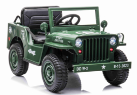 Jeep Army, Willy's jeep, 4wd, eva, leder, BlueTooth, 2.4ghz softstart, (JH-103A)
