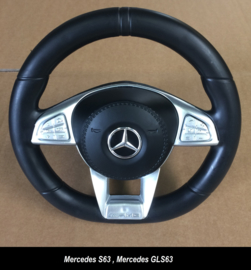Mercedes-Benz stuur  Luxe , met chrome , S63, HL169, HL228 (GLS63)