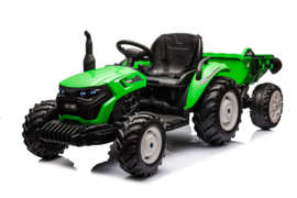 24V Tractor Groen + aanhanger/kipper (HC-306+Tgr)