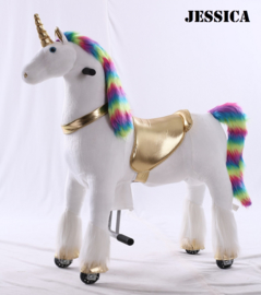 Kids-Horse "Jessica", Rainbow UniCorn voor kids van 4-9 jaar.  (TB-2020M)