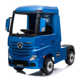 Mercedes Actros, Blauw metallic, EVA,  Multimedia, 4WD, FM radio, 2x12V7ah accu, leder, RC (ActrosBlue)