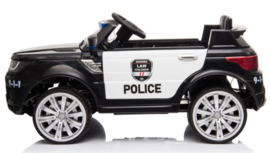 Politieauto, 12V, softstart 2,4ghz RC , leder, incl mobilofoon (JC-002)