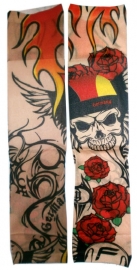 Tattoo sleeve doodskop germany