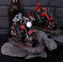 The Devil's Road - Duivel op een Motor - Bikerbeeld - 20 x 9 x 13 cm