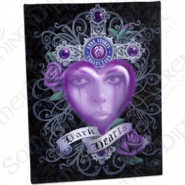 Dark Heart  - wandbord van Anne Stokes - 25 x 19 cm