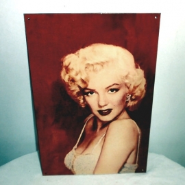 Metalen wandplaat Marilyn 1 - 21 x 31 cm