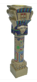 Egyptische Paal theelichthouder 23 cm hoog